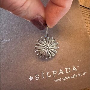Silpada Silver Flower Pendant